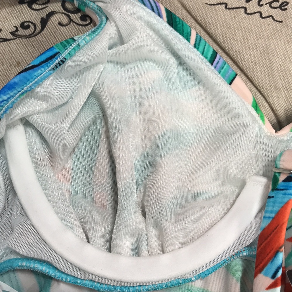 Swim Solutions Resort Ready Print V-Neck Tankini - Picture 7 of 8